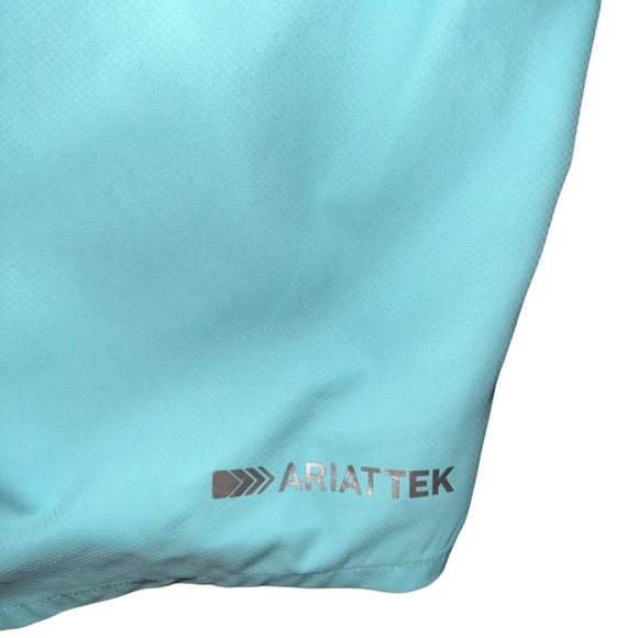 Ariatek Heat Series Men's Turquoise short sleeve size large - Picture 3 of 9